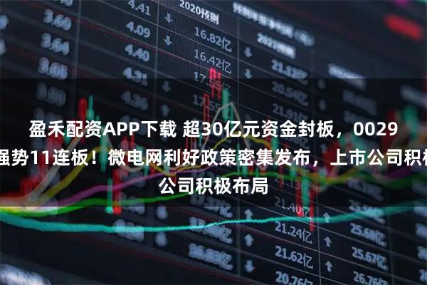 盈禾配资APP下载 超30亿元资金封板，002931，强势11连板！微电网利好政策密集发布，上市公司积极布局
