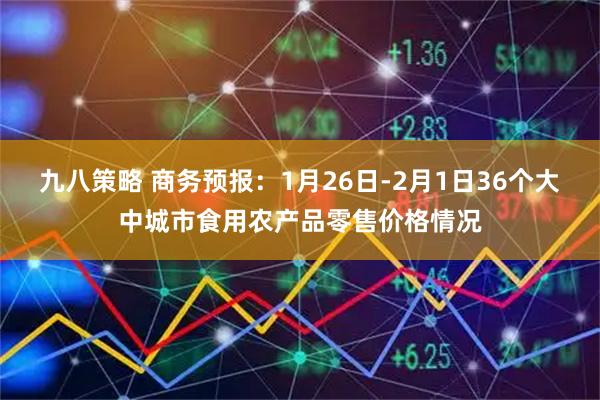 九八策略 商务预报：1月26日-2月1日36个大中城市食用农产品零售价格情况