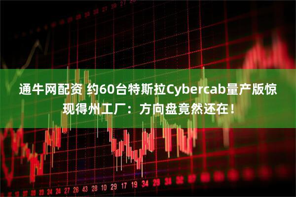 通牛网配资 约60台特斯拉Cybercab量产版惊现得州工厂：方向盘竟然还在！